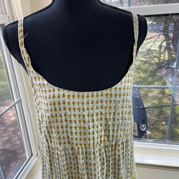 Free People Women’s Midnight Dance Printed Cotton Maxi Dress Light Grey XS - Picture 16 of 16